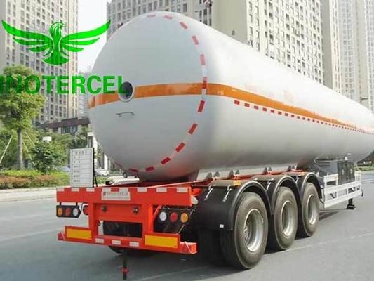 Semi-reboque com depósito de gás de 55000Ltr de três eixos Lng