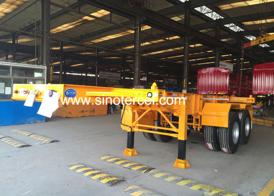1310mm Wheel Skeletal Semi Trailer 40ft 4 Axle Semi Trailer