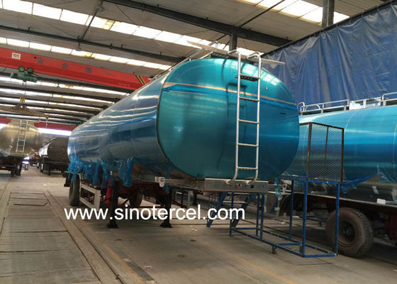 Semi Vacu Trailer Tanque de combustível Semi Trailer Com Logotipo Personalizado