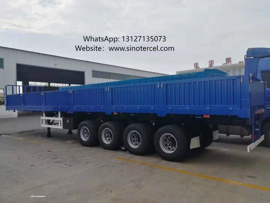 Desbloqueio de caminhões semi-reboques de três eixos de 40 toneladas de eficiência de transporte pesado