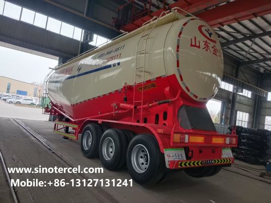 50000L Cimento a granel Semi-reboque Weichai Motor Cimento Tanker Reboque