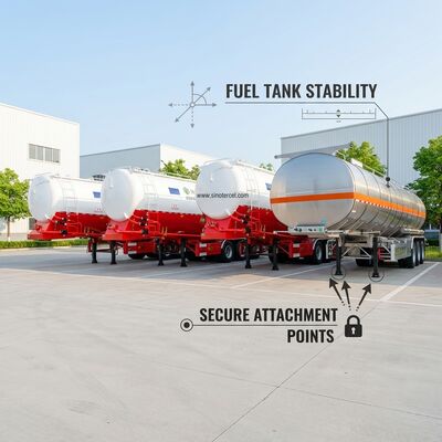 60CBM Tanker de petróleo Semi-remolque personalizado com bomba e medidor de fluxo