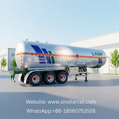 30CBM -60CBM Semi Tanker Trailer Pentano Semi Trailer 3 eixos / 4 eixos